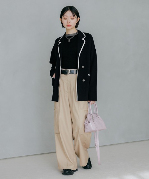 PAGEBOY（ページボーイ）の「ガマグチショルダーBAG（ハンドバッグ・レディース・ネイビー/ピンク・FREE）」の12枚目の写真