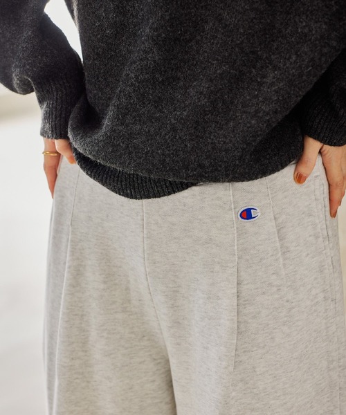 Champion（チャンピオン）の「Champion for studio CLIPスウェットパンツ（スウェットパンツ・レディース・ヘザーグレー/ブラック/アイボリー・FREE/PF）」の7枚目の写真