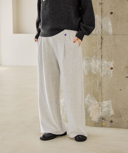 Champion（チャンピオン）の「Champion for studio CLIPスウェットパンツ（スウェットパンツ・レディース・ヘザーグレー/ブラック/アイボリー・FREE/PF）」の8枚目の写真