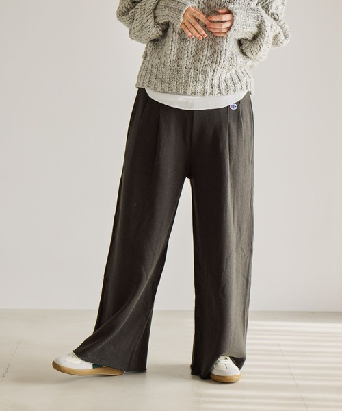 Champion（チャンピオン）の「Champion for studio CLIPスウェットパンツ（スウェットパンツ・レディース・ヘザーグレー/ブラック/アイボリー・FREE/PF）」の14枚目の写真