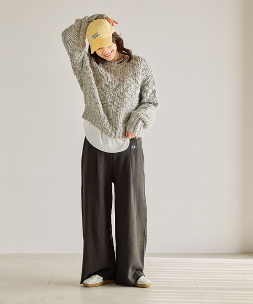 Champion（チャンピオン）の「Champion for studio CLIPスウェットパンツ（スウェットパンツ・レディース・ヘザーグレー/ブラック/アイボリー・FREE/PF）」の17枚目の写真