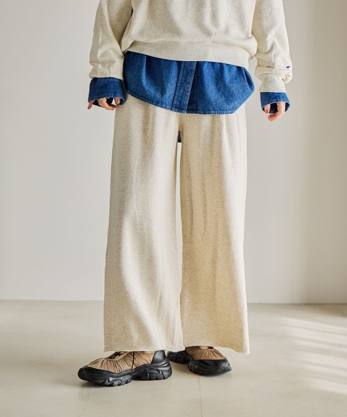 Champion（チャンピオン）の「Champion for studio CLIPスウェットパンツ（スウェットパンツ・レディース・ヘザーグレー/ブラック/アイボリー・FREE/PF）」の21枚目の写真