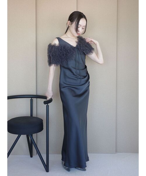 セール】【ソンイさんコラボ】LADYチュールショールキャミドレス 結婚