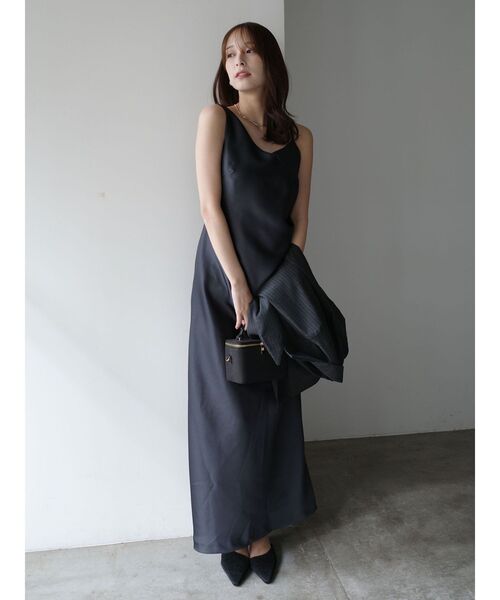 ソンイさんコラボ】LADYチュールショールキャミドレス 結婚式 お呼ばれ