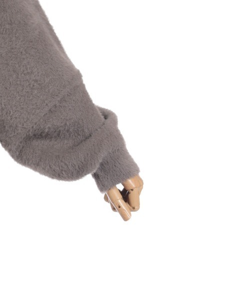 axes femme（アクシーズファム）の「フェザーロングニット（ニット/セーター・レディース・グレー/ブラック/ダークブラウン・FREE）」の18枚目の写真