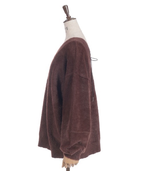 axes femme（アクシーズファム）の「フェザーロングニット（ニット/セーター・レディース・グレー/ブラック/ダークブラウン・FREE）」の20枚目の写真