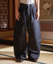 kutir | DOUBLE KNEE CURVE BUGGY RIGID DENIM PANTS／ダブルニーカーブバギーリジットデニムパンツ(デニムパンツ)