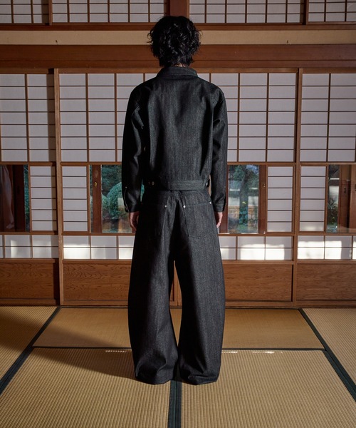 DOUBLE KNEE CURVE BUGGY RIGID DENIM PANTS／ダブルニーカーブバギー