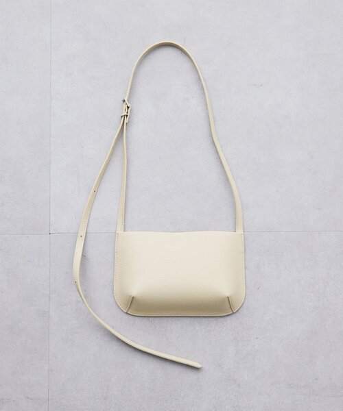 Whim Gazette（ウィムガゼット）の「【Hoaw.】ミニレザーショルダー（ショルダーバッグ・レディース・アイボリー/ブラック・FREE）」の15枚目の写真