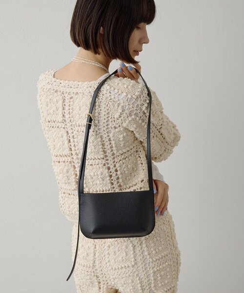 Whim Gazette（ウィムガゼット）の「【Hoaw.】ミニレザーショルダー（ショルダーバッグ・レディース・アイボリー/ブラック・FREE）」の12枚目の写真