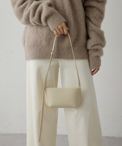 Whim Gazette（ウィムガゼット）の「【Hoaw.】ミニレザーショルダー（ショルダーバッグ・レディース・アイボリー/ブラック・FREE）」の14枚目の写真