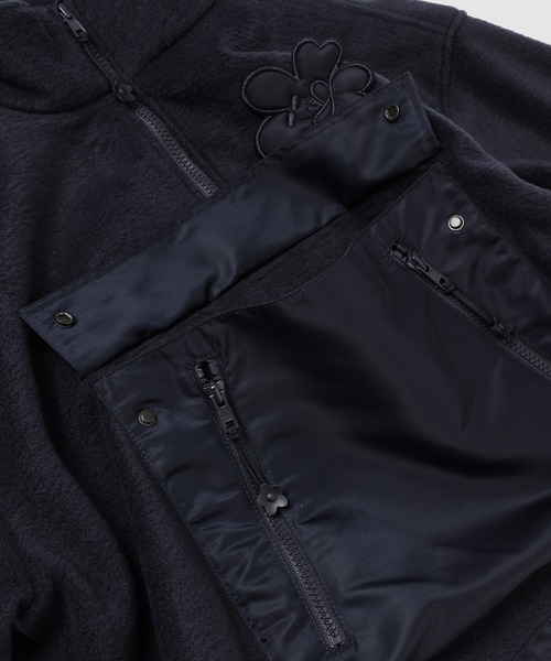 CECILIE BAHNSEN(セシリー バンセン)の「ANORAK WITH HALF ZIP AND PATCH POCKET(その他トップス・レディース・ネイビー・8/6)」の9枚目の写真