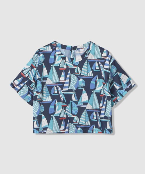 LOULOU WILLOUGHBY】RATTI マリーナプリント Tブラウス（シャツ