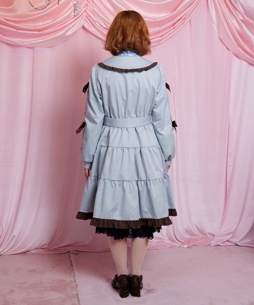 バイカラーワンピースコート（ダッフルコート）｜axes femme POETIQUE
