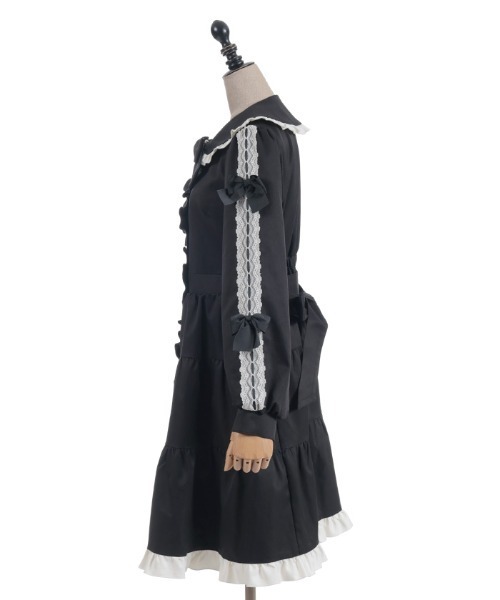 バイカラーワンピースコート（ダッフルコート）｜axes femme POETIQUE