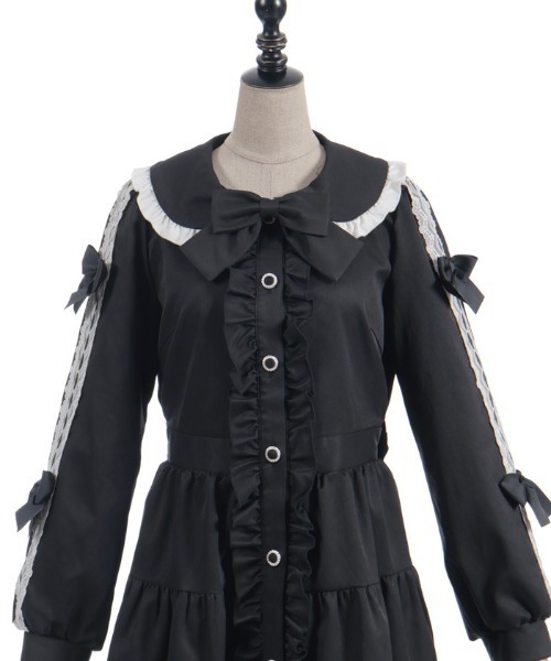 バイカラーワンピースコート（ダッフルコート）｜axes femme POETIQUE