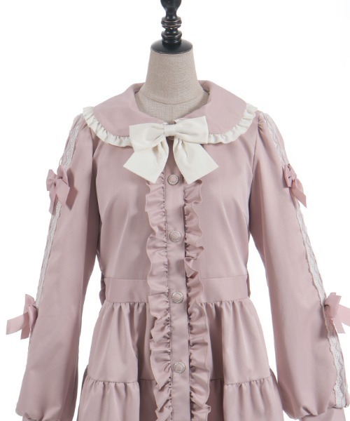 バイカラーワンピースコート（ダッフルコート）｜axes femme POETIQUE