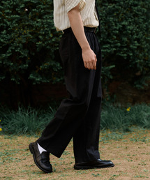 CONCEPTIDE（コンセプタイド）の「リネンライクワイドバンディングパンツ_Black（その他パンツ）」