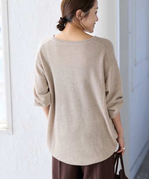 JOURNAL STANDARD(ジャーナルスタンダード)の「メッシュレースアップニット(ニット/セーター・レディース・ホワイト/ベージュ・FREE)」の15枚目の写真