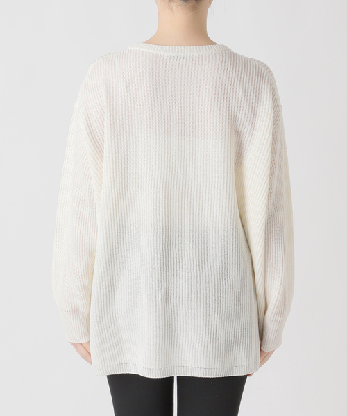 JOURNAL STANDARD(ジャーナルスタンダード)の「メッシュレースアップニット(ニット/セーター・レディース・ホワイト/ベージュ・FREE)」の21枚目の写真