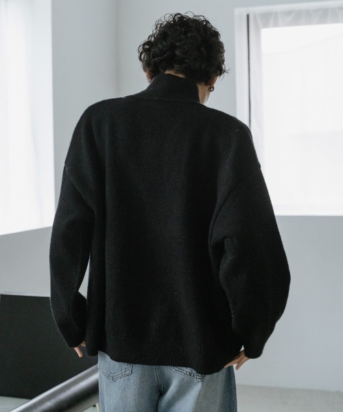 VION(ヴィオン)の「ダブルジップニットカーディガン / Double Zip Knit Cardigan(カーディガン/ボレロ・レディース・ブラック/ネイビー/イエロー・FREE)」の16枚目の写真