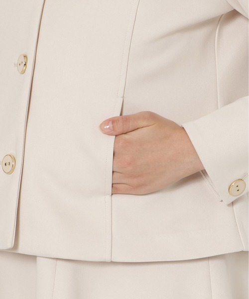 ダンボールニットノーカラージャケット（ノーカラージャケット）｜Rose