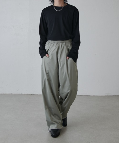 Lui's（ルイス）の「シルク混ソフトタッチイージーパンツ（その他パンツ・メンズ・オリーブ/ブラック・M/S）」の13枚目の写真