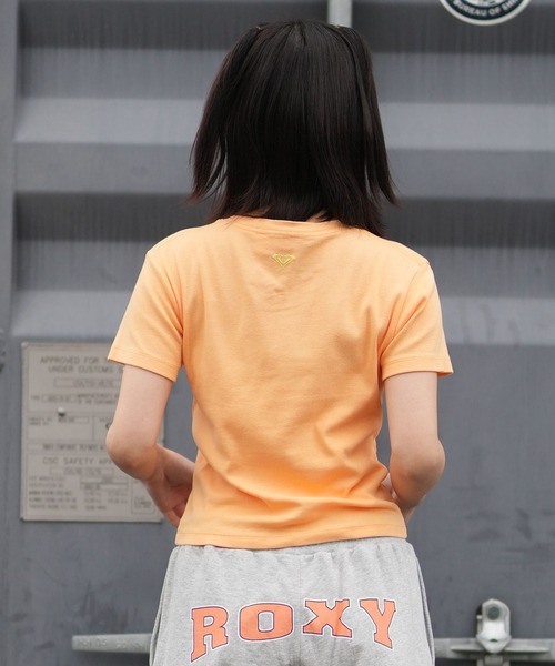 ROXY（ロキシー）の「ROXY/ロキシー 半袖 Tシャツ コンパクトT RST261644M（Tシャツ/カットソー・レディース・オレンジ/ネイビー/ホワイト・L/M）」の19枚目の写真