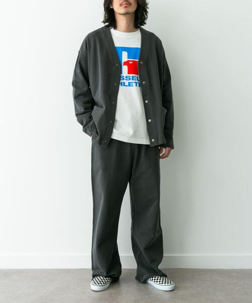 URBAN RESEARCH Sonny Label（アーバンリサーチサニーレーベル）の「スウェットワイドイージーパンツ（その他パンツ・メンズ・ネイビー/チャコールグレー・LARGE/MEDIUM）」の7枚目の写真