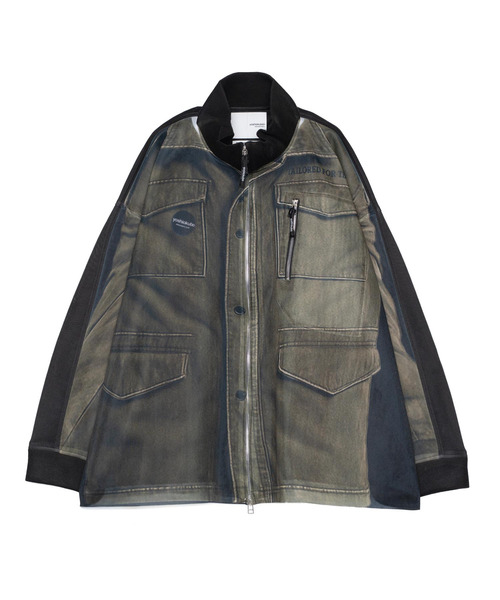 yoshiokubo（ヨシオクボ）の「yoshiokubo ヨシオクボ / MILITARY BLOUSON プリントミリタリーブルゾン / YKS26517（ブルゾン・メンズ・ブラック・2）」の8枚目の写真