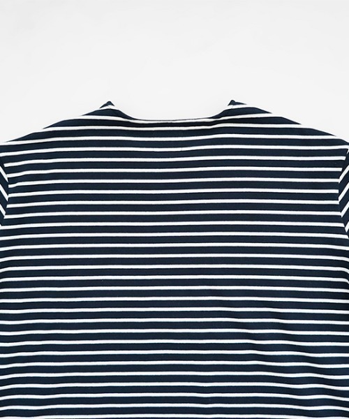オローネ(オローネ)の「サブリナボーダーロングスリーブ(Tシャツ/カットソー・レディース・グリーン系その他/ネイビー系/ブラック系その他・FREE)」の6枚目の写真