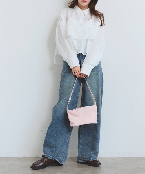 NOGLE（ノグル）の「【NOGLE/ノグル】ティアードフリルシャツ（シャツ/ブラウス・レディース・イエロー/ピンク/ホワイト/ブルー・FREE）」の16枚目の写真