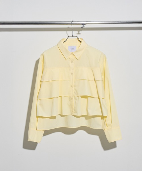 NOGLE（ノグル）の「【NOGLE/ノグル】ティアードフリルシャツ（シャツ/ブラウス・レディース・イエロー/ピンク/ホワイト/ブルー・FREE）」の21枚目の写真