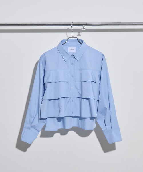 NOGLE（ノグル）の「【NOGLE/ノグル】ティアードフリルシャツ（シャツ/ブラウス・レディース・イエロー/ピンク/ホワイト/ブルー・FREE）」の19枚目の写真