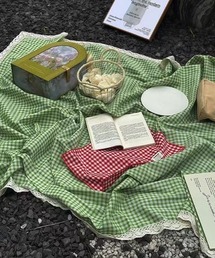 pyornim（ピョルニム）の「【26年春夏新作】【100×150cm】ギンガムチェック柄 マルチクロス（ブランケット）」