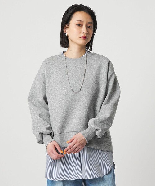 A DAY IN THE LIFE UNITED ARROWS(アデイインザライフユナイテッドアローズ)の「ダンボールニット クルーネック プルオーバー <A DAY IN THE LIFE>(スウェット・レディース・ライトピンク/オフホワイト/グレー系・FREE)」の21枚目の写真