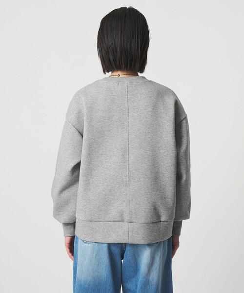 A DAY IN THE LIFE UNITED ARROWS(アデイインザライフユナイテッドアローズ)の「ダンボールニット クルーネック プルオーバー <A DAY IN THE LIFE>(スウェット・レディース・ライトピンク/オフホワイト/グレー系・FREE)」の6枚目の写真