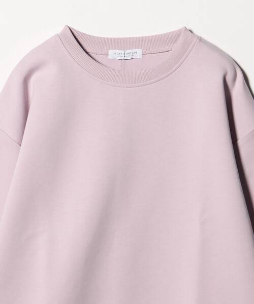 A DAY IN THE LIFE UNITED ARROWS(アデイインザライフユナイテッドアローズ)の「ダンボールニット クルーネック プルオーバー <A DAY IN THE LIFE>(スウェット・レディース・ライトピンク/オフホワイト/グレー系・FREE)」の15枚目の写真