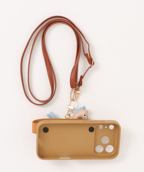 Fun & Daily(ファンアンドデイリー)の「Trojan horse Shoulder iPhone 16 17 Pro ProMax Case / アイフォンケース(スマホケース/カバー・レディース・ベージュ・iPhone 16 Pro/iPhone 17/iPhone 17 Pro/iPhone 16/iPhone 16 Pro Max/iPhone 17 Pro Max)」の2枚目の写真