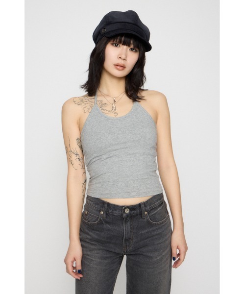 LAGUA GEM(ラグアジェム)の「HALTER NECK CUP キャミソール(キャミソール・レディース・ブラック/マルチ/グレー・FREE)」の15枚目の写真