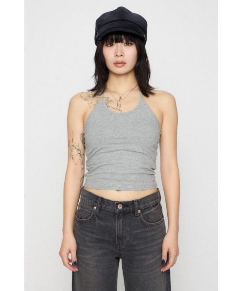 LAGUA GEM(ラグアジェム)の「HALTER NECK CUP キャミソール(キャミソール・レディース・ブラック/マルチ/グレー・FREE)」の14枚目の写真