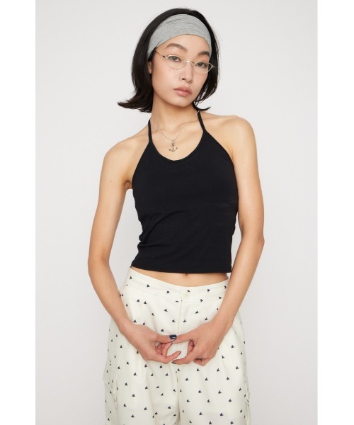 LAGUA GEM（ラグアジェム）の「HALTER NECK CUP キャミソール（キャミソール・レディース・ブラック/マルチ/グレー・FREE）」の20枚目の写真