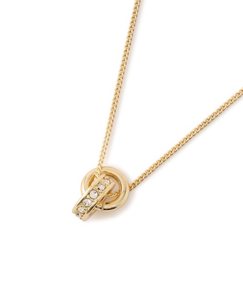 ROPE' PICNIC（ロペピクニック）の「ダブルリングショートネックレス（ネックレス・レディース・ゴールド・FREE）」の6枚目の写真