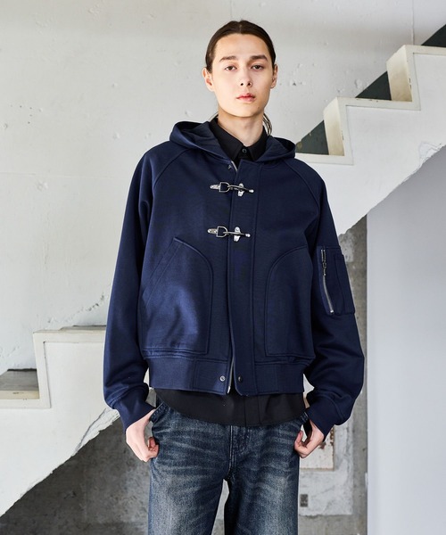 HARE（ハレ）の「ファイヤーマンジップパーカー(HARE)（パーカー・メンズ・ネイビー/ブラック・FREE）」の2枚目の写真