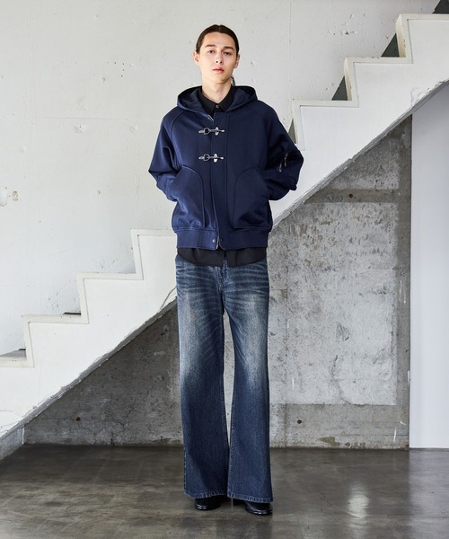 HARE（ハレ）の「ファイヤーマンジップパーカー(HARE)（パーカー・メンズ・ネイビー/ブラック・FREE）」の6枚目の写真