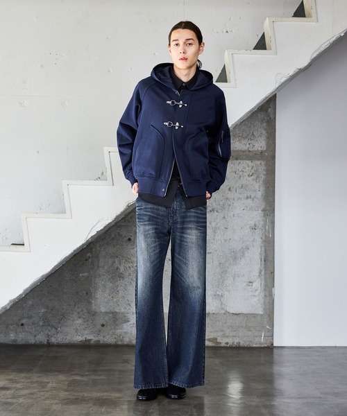 HARE（ハレ）の「ファイヤーマンジップパーカー(HARE)（パーカー・メンズ・ネイビー/ブラック・FREE）」の7枚目の写真