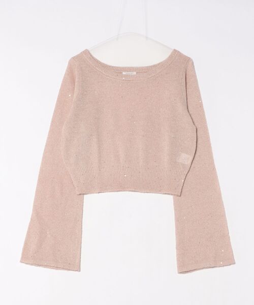 apres jour clair（アプレジュールクレア）の「【apres jour clair】スパンコールラメシアーニット（ニット/セーター・レディース・アイボリー/ピンクベージュ/ミント・フリー/X-LARGE）」の10枚目の写真