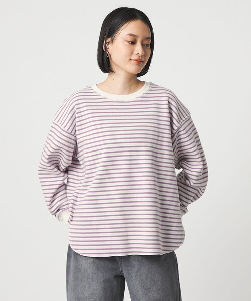 A DAY IN THE LIFE UNITED ARROWS（アデイインザライフユナイテッドアローズ）の「ボーダー リバーシブル カットソー ＜A DAY IN THE LIFE＞（Tシャツ/カットソー・レディース・ライトピンク/ブラック/その他1・FREE）」の4枚目の写真