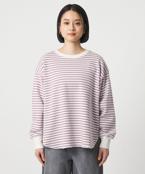 A DAY IN THE LIFE UNITED ARROWS（アデイインザライフユナイテッドアローズ）の「ボーダー リバーシブル カットソー ＜A DAY IN THE LIFE＞（Tシャツ/カットソー・レディース・ライトピンク/ブラック/その他1・FREE）」の9枚目の写真