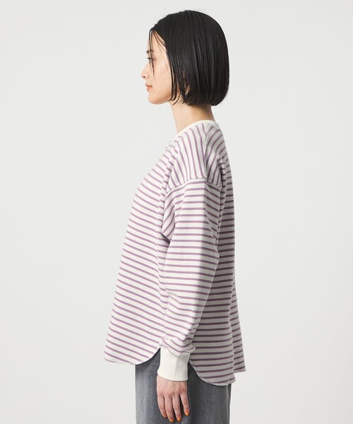 A DAY IN THE LIFE UNITED ARROWS（アデイインザライフユナイテッドアローズ）の「ボーダー リバーシブル カットソー ＜A DAY IN THE LIFE＞（Tシャツ/カットソー・レディース・ライトピンク/ブラック/その他1・FREE）」の10枚目の写真